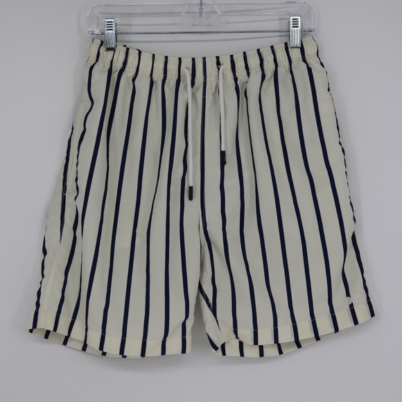 Solid & Striped Men's The California Long-Length Striped Swim Shorts Size Small - Picture 1 of 14